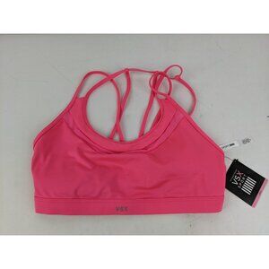 Victoria's Secret VSX Sports Bra Pink Size Large Strappy New NWT